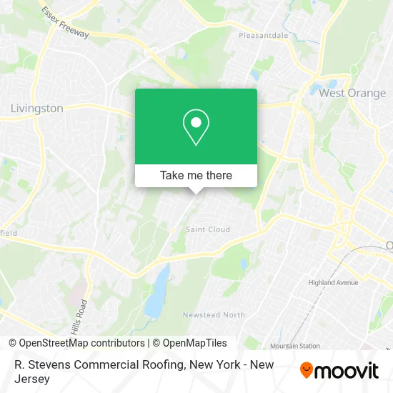 R. Stevens Commercial Roofing map