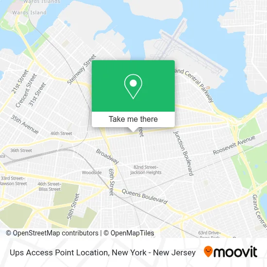 Ups Access Point Location map