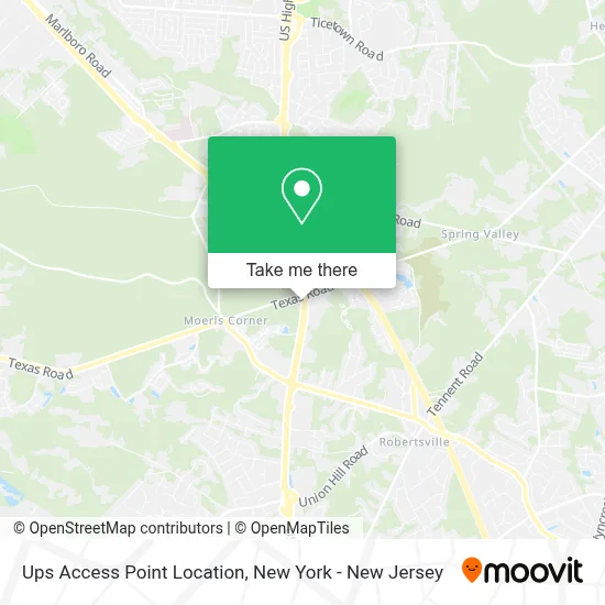 Ups Access Point Location map