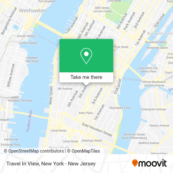 Travel In View map