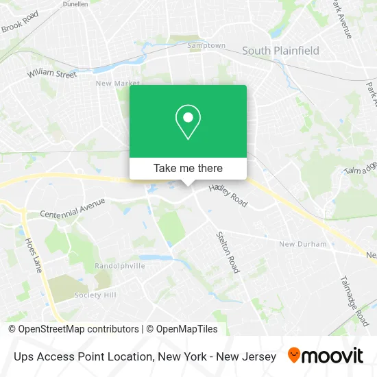 Ups Access Point Location map