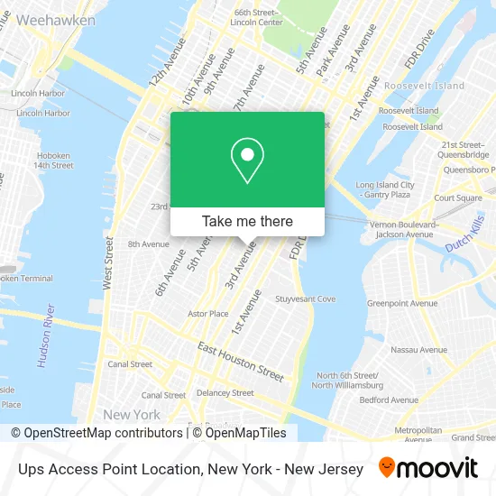 Ups Access Point Location map