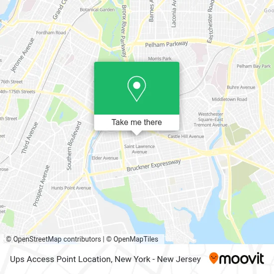 Ups Access Point Location map