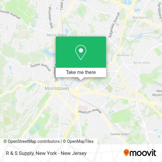 R & S Supply map