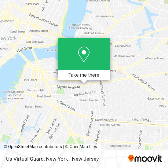 Us Virtual Guard map