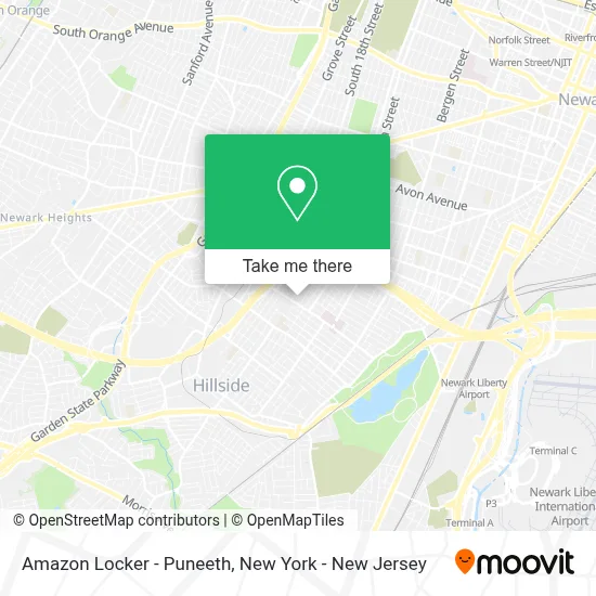 Amazon Locker - Puneeth map