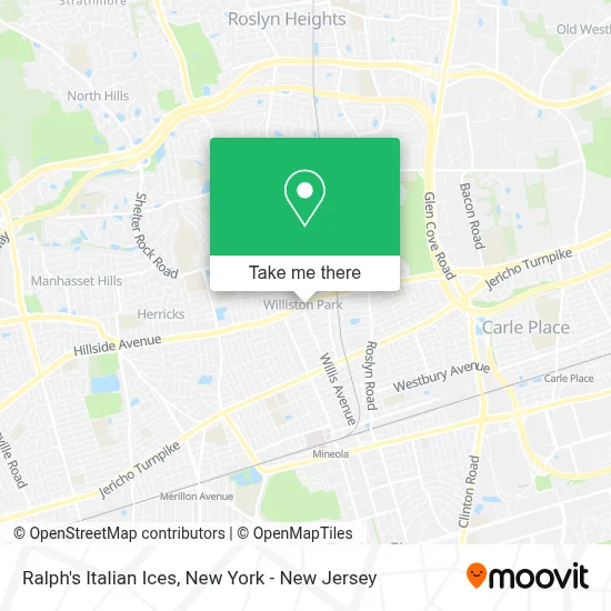 Ralph's Italian Ices map
