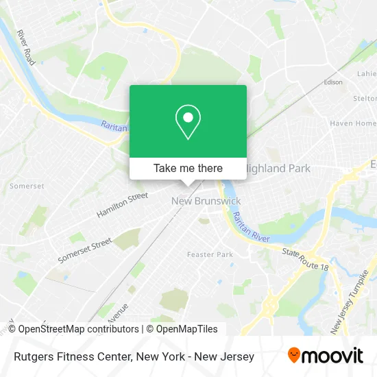 Rutgers Fitness Center map