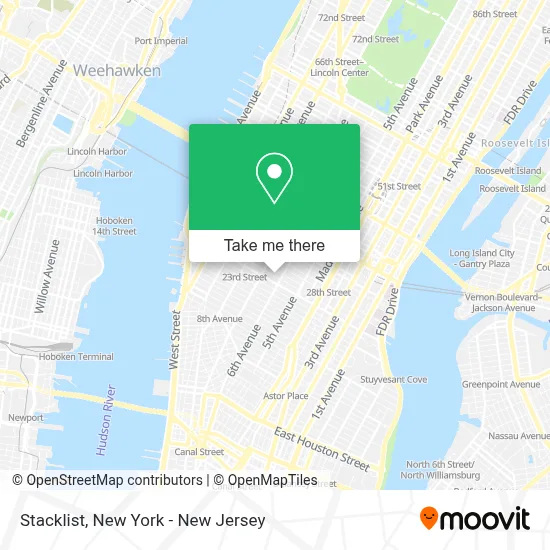 Stacklist map