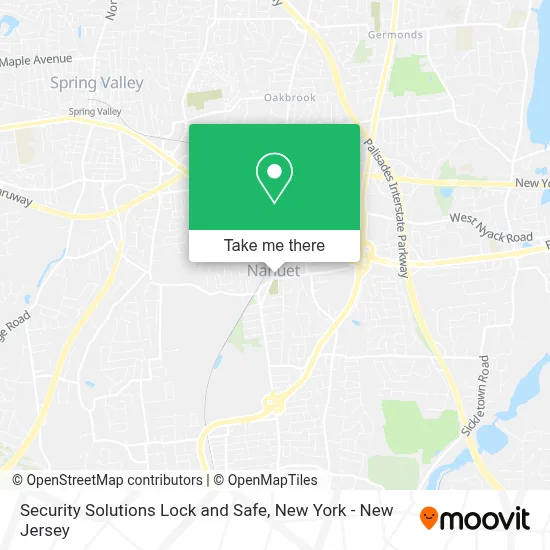Security Solutions Lock and Safe map