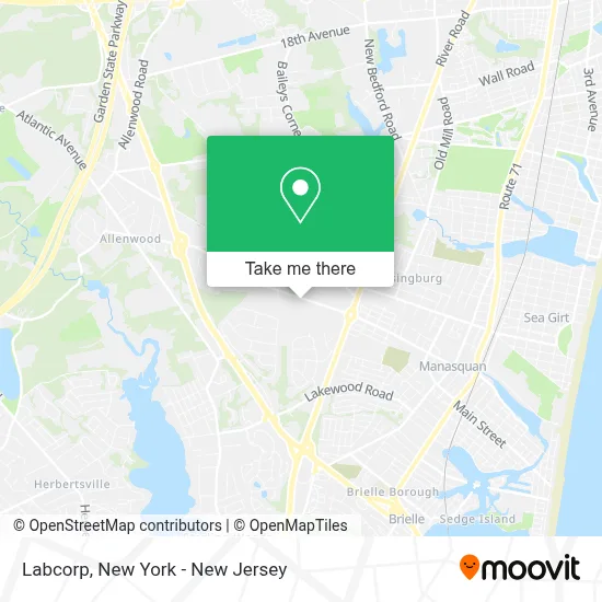 Labcorp map