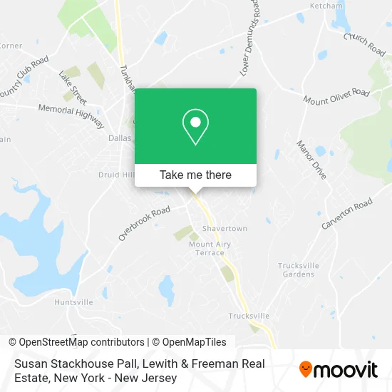 Susan Stackhouse Pall, Lewith & Freeman Real Estate map