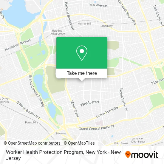 Worker Health Protection Program map