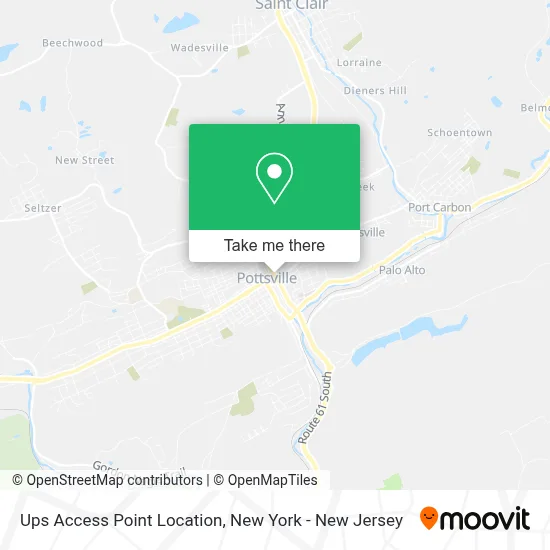 Ups Access Point Location map