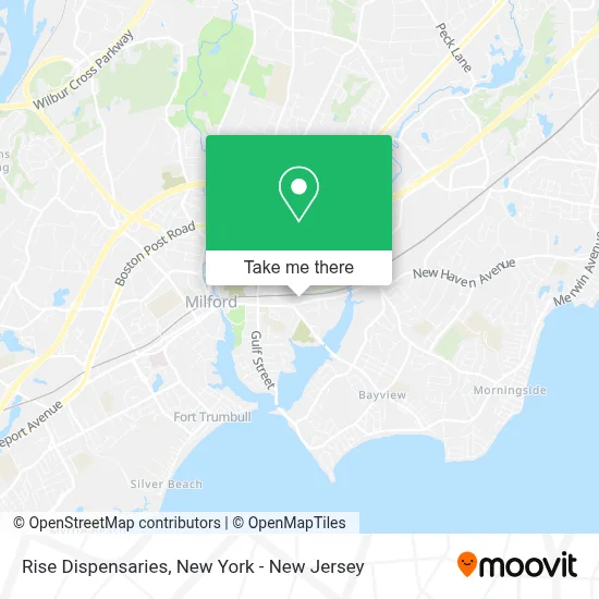 Rise Dispensaries map