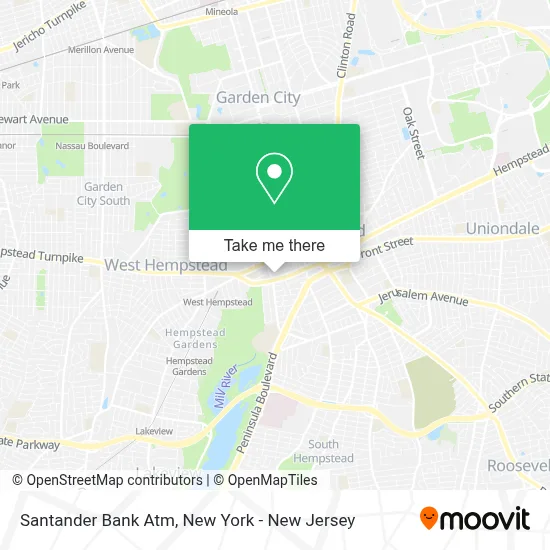 Santander Bank Atm map