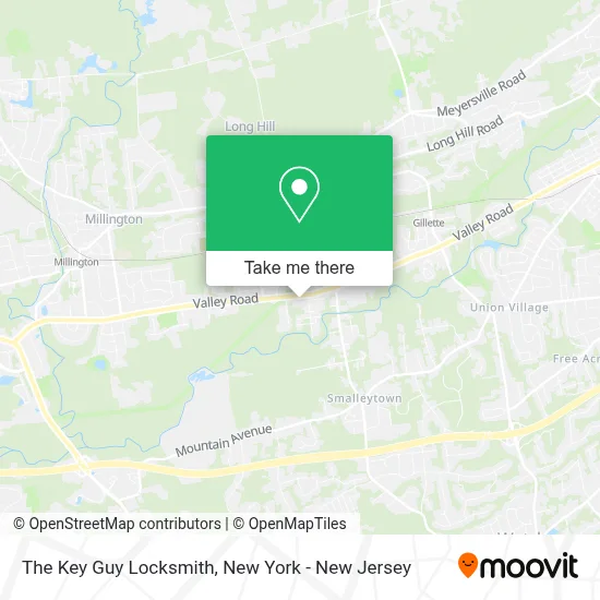 The Key Guy Locksmith map