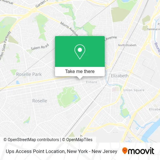 Ups Access Point Location map