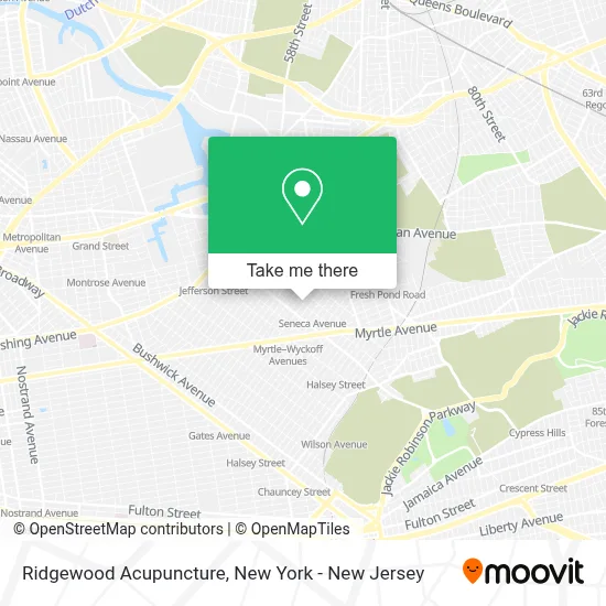 Ridgewood Acupuncture map