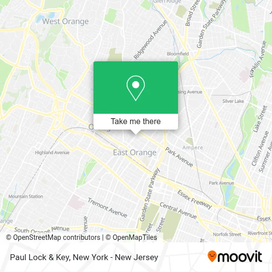 Paul Lock & Key map