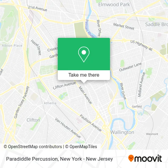 Paradiddle Percussion map
