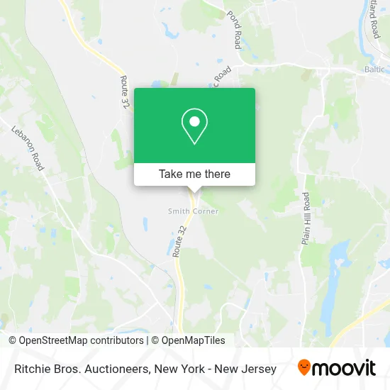 Ritchie Bros. Auctioneers map
