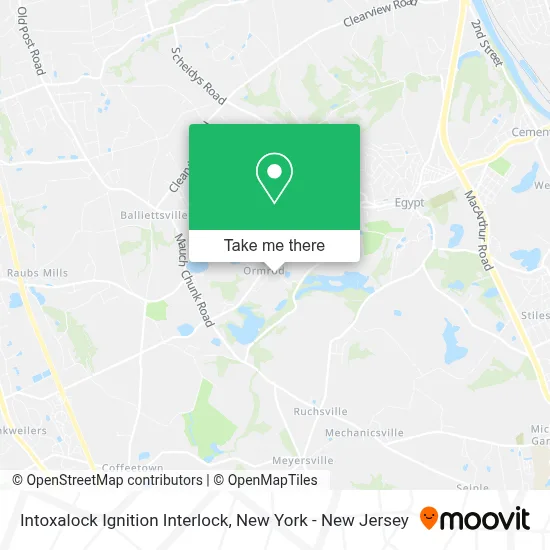 Intoxalock Ignition Interlock map