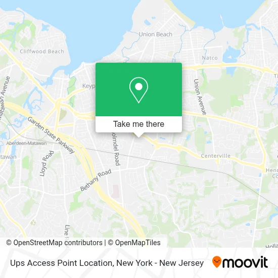 Ups Access Point Location map