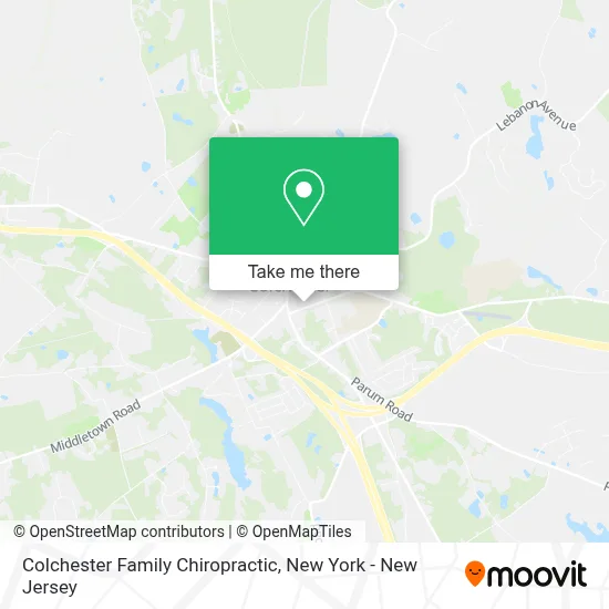 Colchester Family Chiropractic map