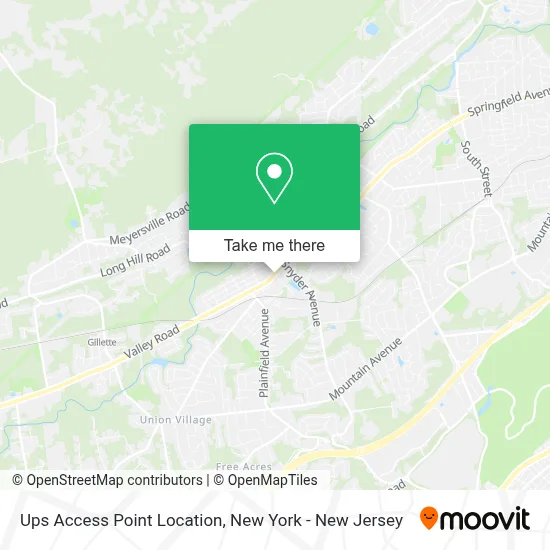 Ups Access Point Location map