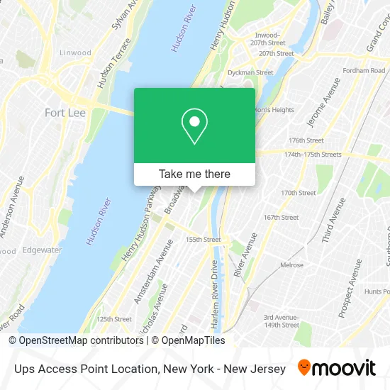 Ups Access Point Location map