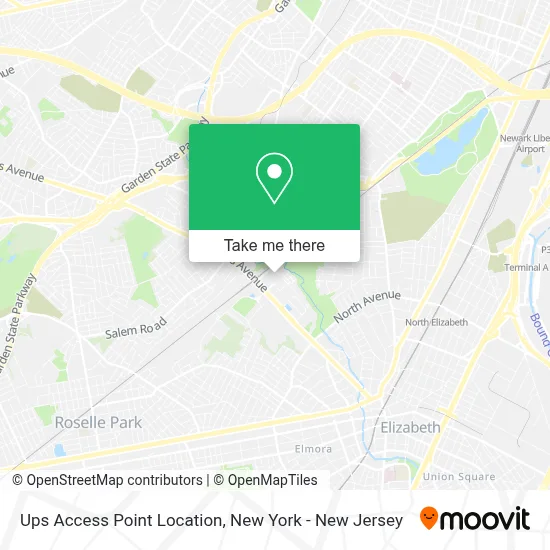 Ups Access Point Location map