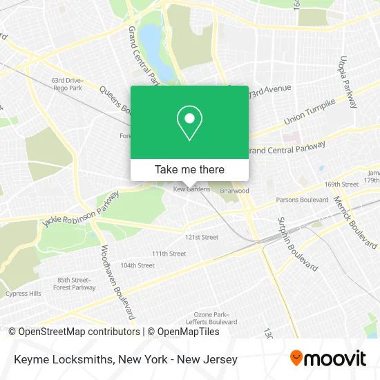 Keyme Locksmiths map
