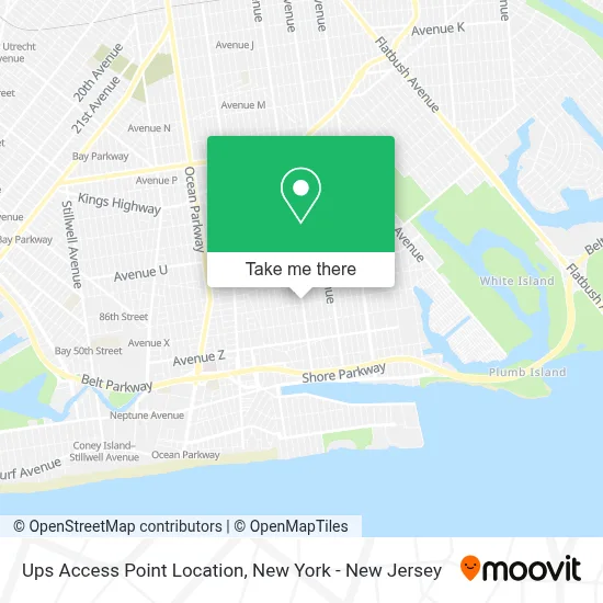 Ups Access Point Location map
