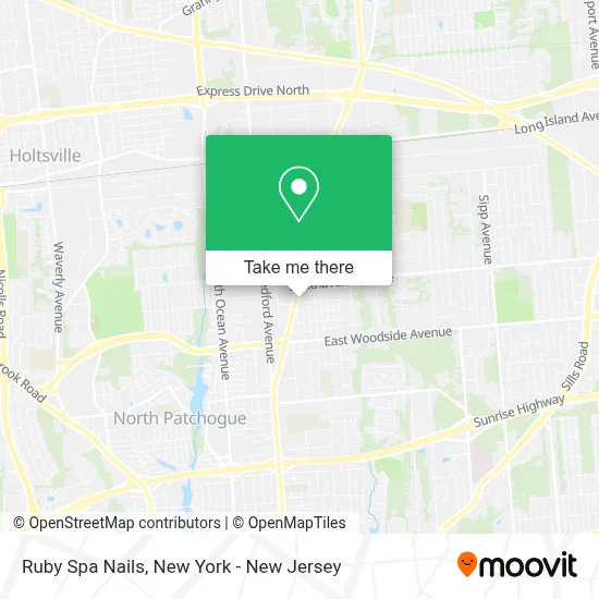 Ruby Spa Nails map