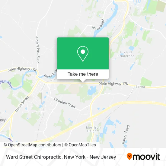 Ward Street Chiropractic map