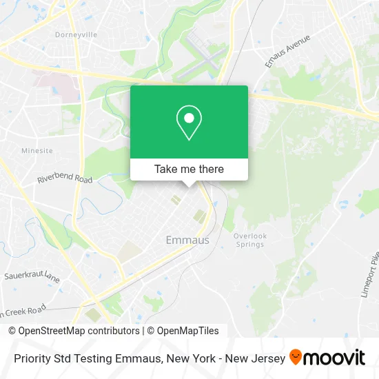 Priority Std Testing Emmaus map
