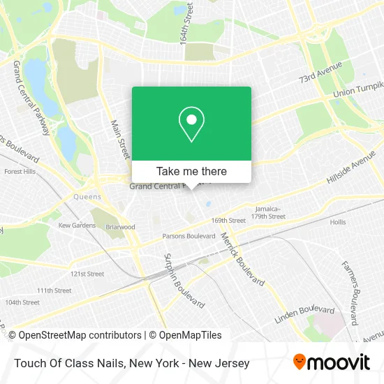 Touch Of Class Nails map
