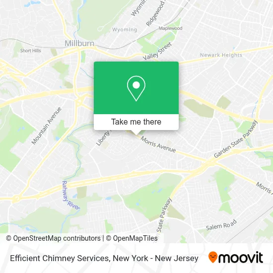 Efficient Chimney Services map