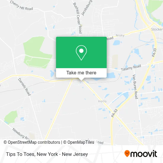 Tips To Toes map