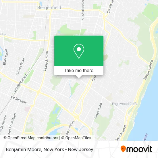 Benjamin Moore map