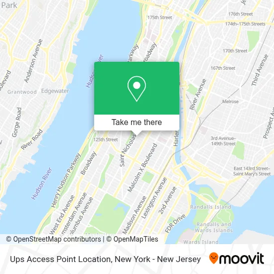 Ups Access Point Location map