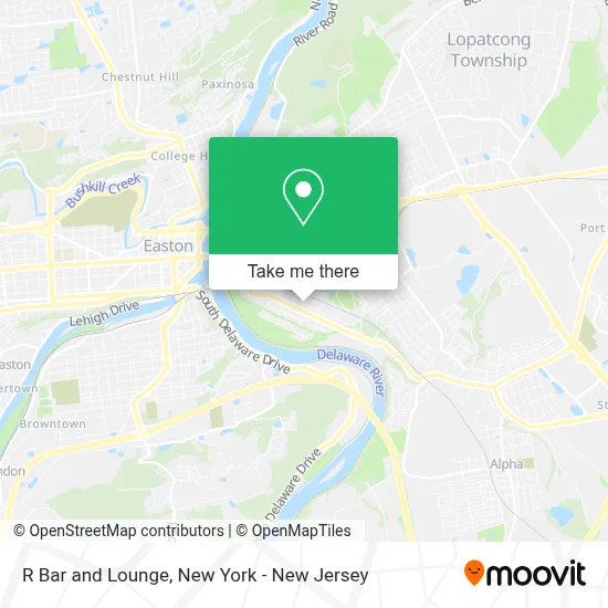 R Bar and Lounge map