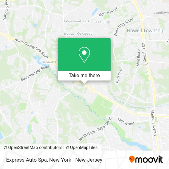 Express Auto Spa map