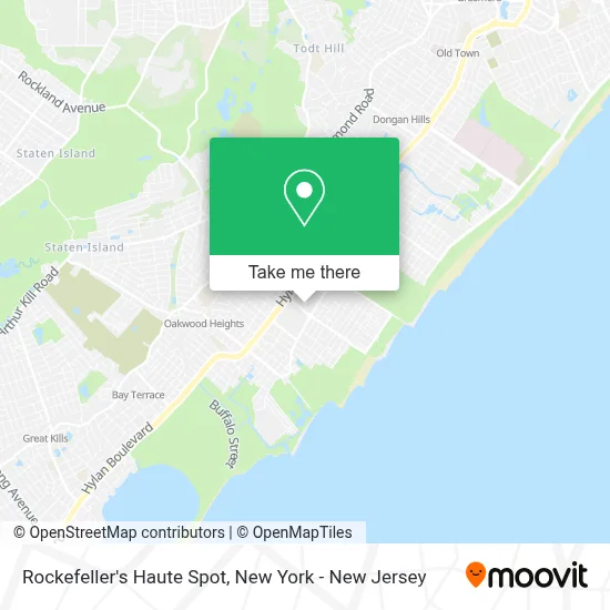 Rockefeller's Haute Spot map