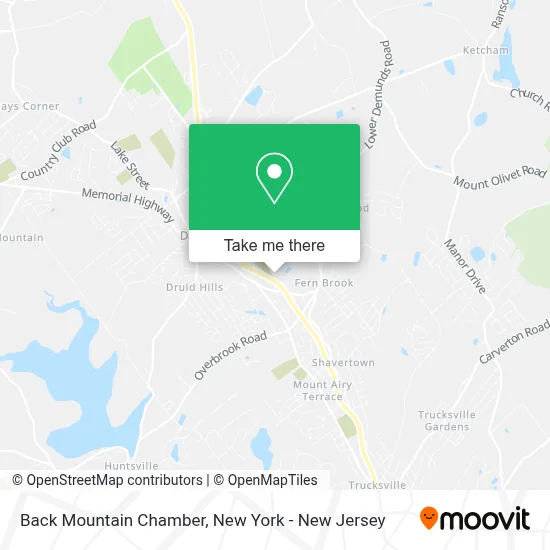 Back Mountain Chamber map