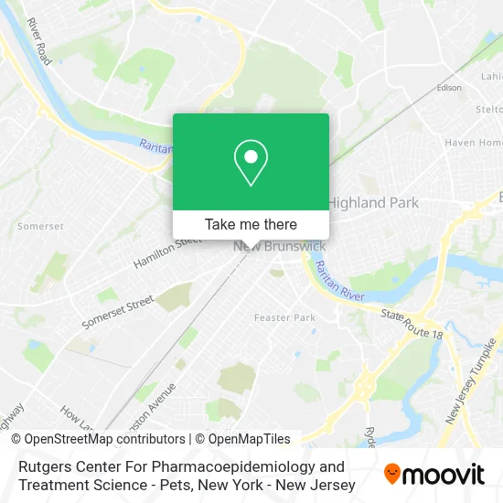 Rutgers Center For Pharmacoepidemiology and Treatment Science - Pets map