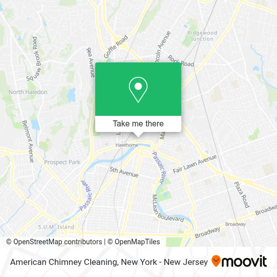 American Chimney Cleaning map