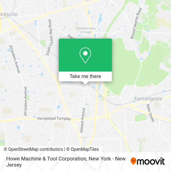 Howe Machine & Tool Corporation map