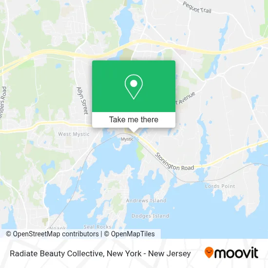 Radiate Beauty Collective map